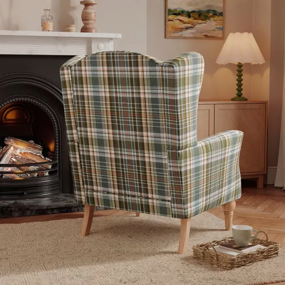 Charnwood Check Occasional Armchair 2