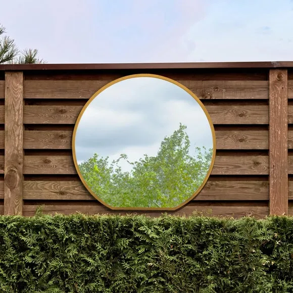 Circulus Round Indoor Outdoor Overmantel Wall Mirror 2