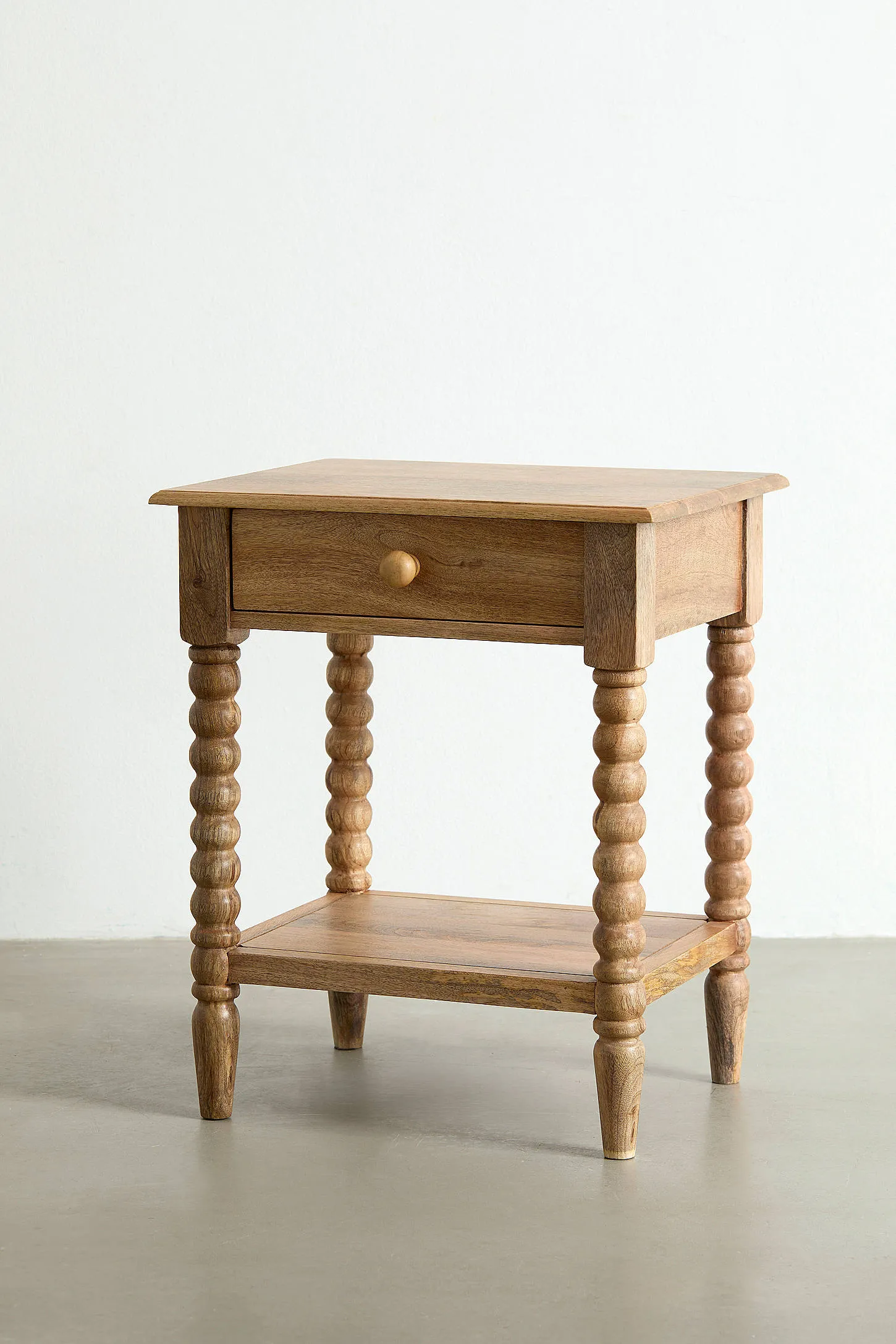 Neutral Spindle Nightstand - Neutral 3