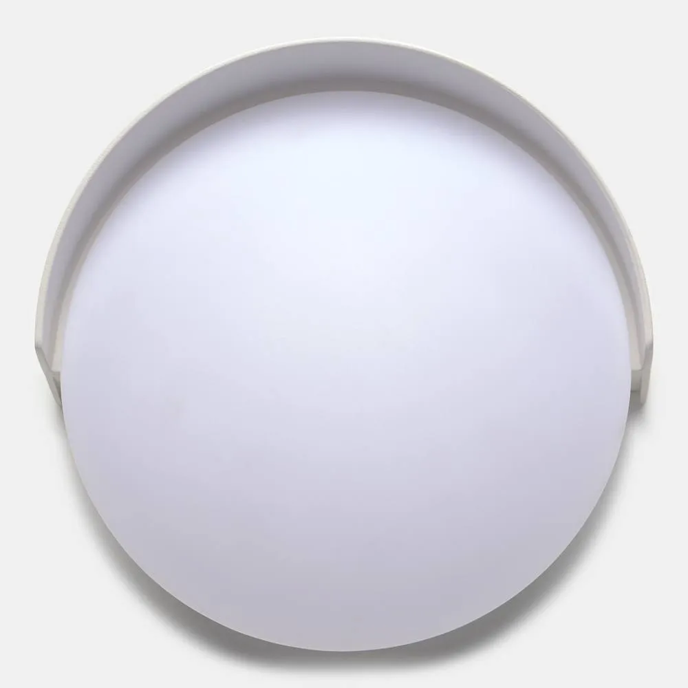 Netlighting Auro Outdoor Flush Wall Lamp White Sandblasted LED 6.2W IP54 On Off 3
