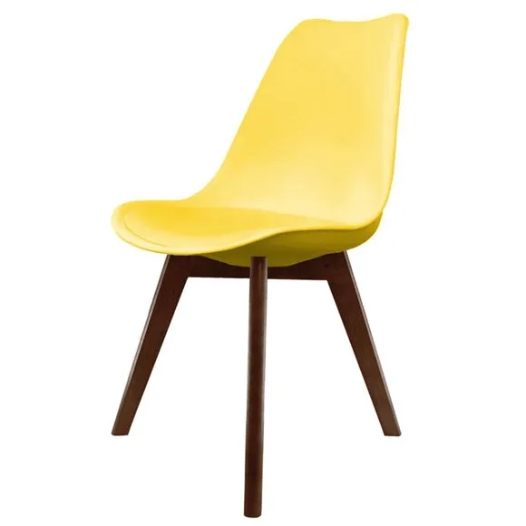 Fusion Living Soho Plastic Dining Chair with Squared Legs 2