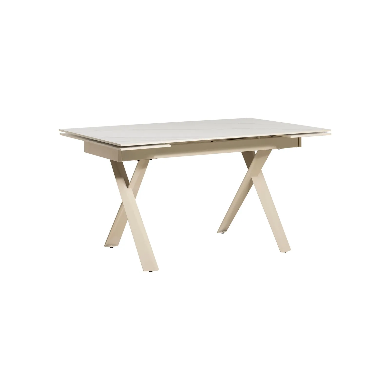 Altadena Extension Table+6 X Altadena Swivel Armchair, Neutral Ceramic | Barker & Stonehouse 4