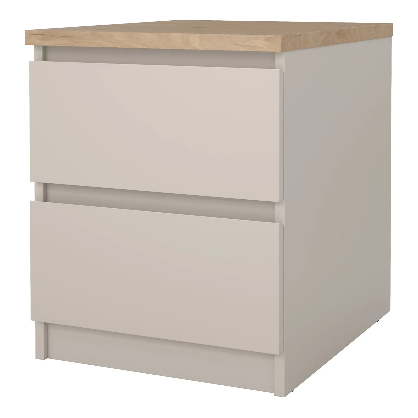 Furniture To Go Naia Bedside 2 Drawers in Beige 3
