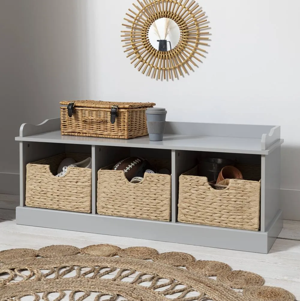 Nöa and Nani Stockholm Storage Bench in Silk Grey 5
