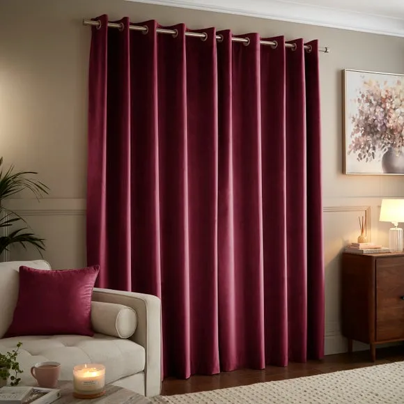Luxe Velour Eyelet Curtains (Blackout Available) 4