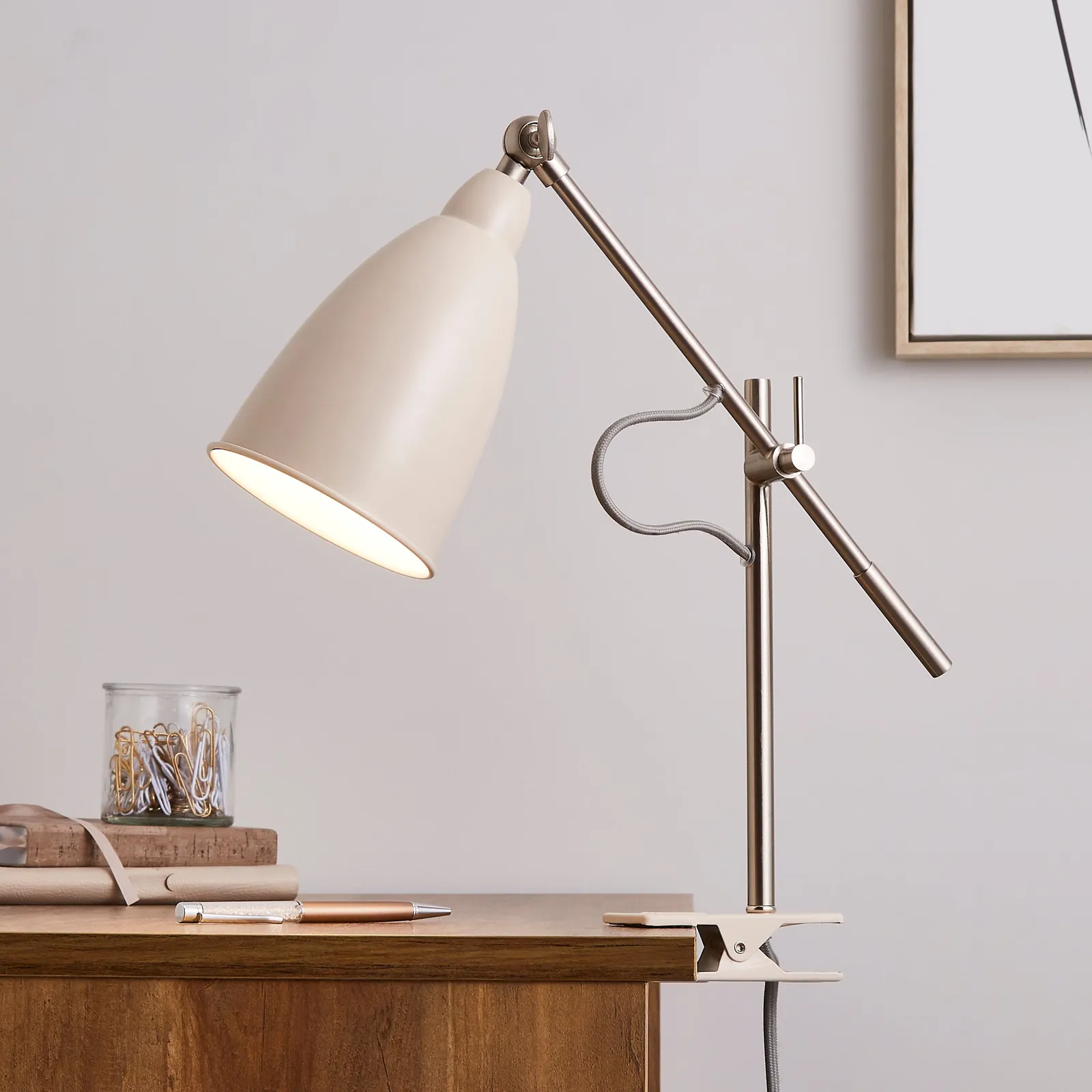 Robson Clip On Task Lamp Chrome