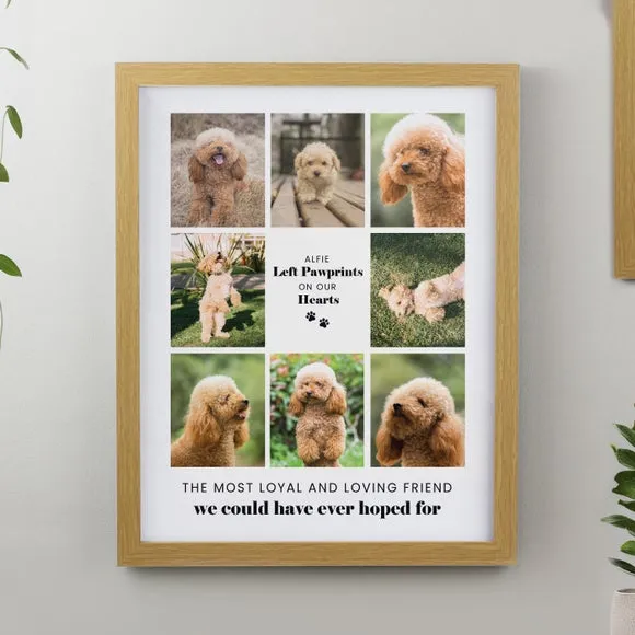 Personalised Pet Multi Photo Framed Print 1