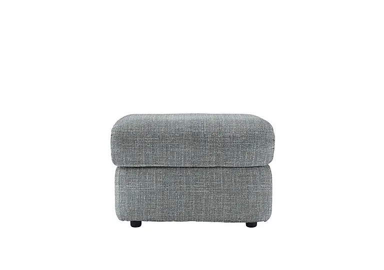 Chloe Fabric Footstool - Beach Duck Egg