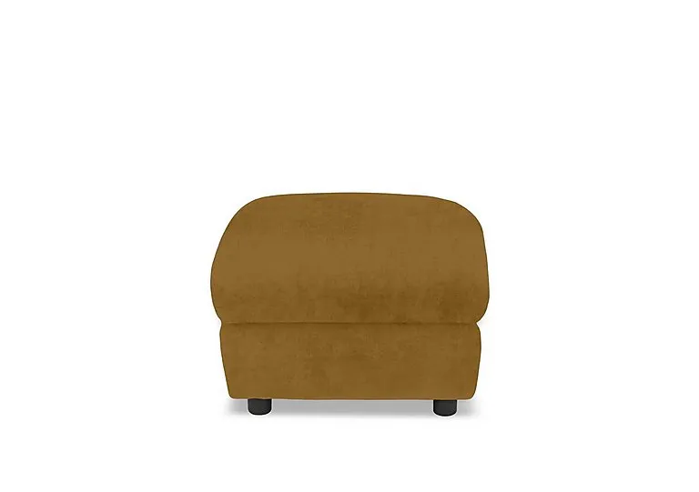 Raven Fabric Footstool - Opulence Saffron