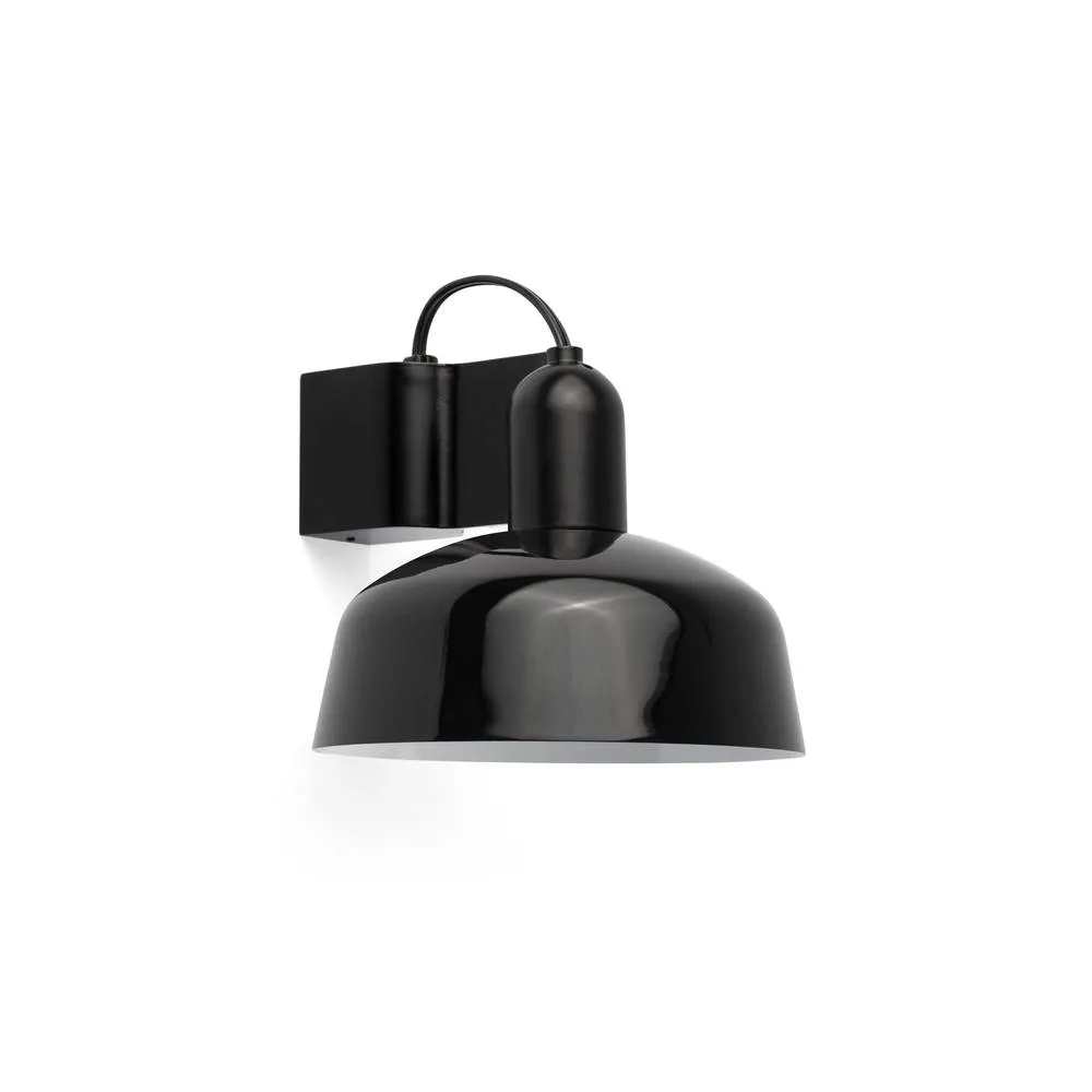 Netlighting Tatawin Dome Wall Lamp Black Gloss Black 1x E27