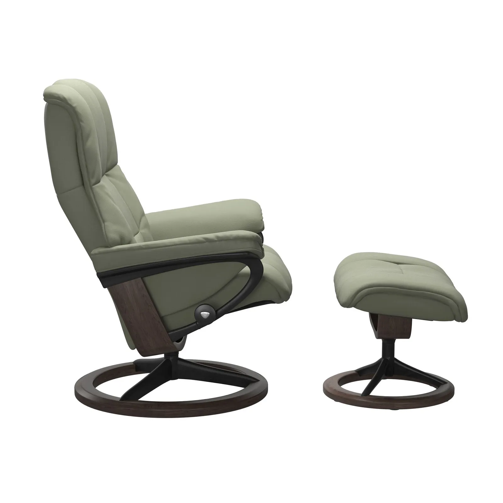 Stressless Mayfair Large Signature Recliner Chair & Footstool Leather | Barker & Stonehouse 2