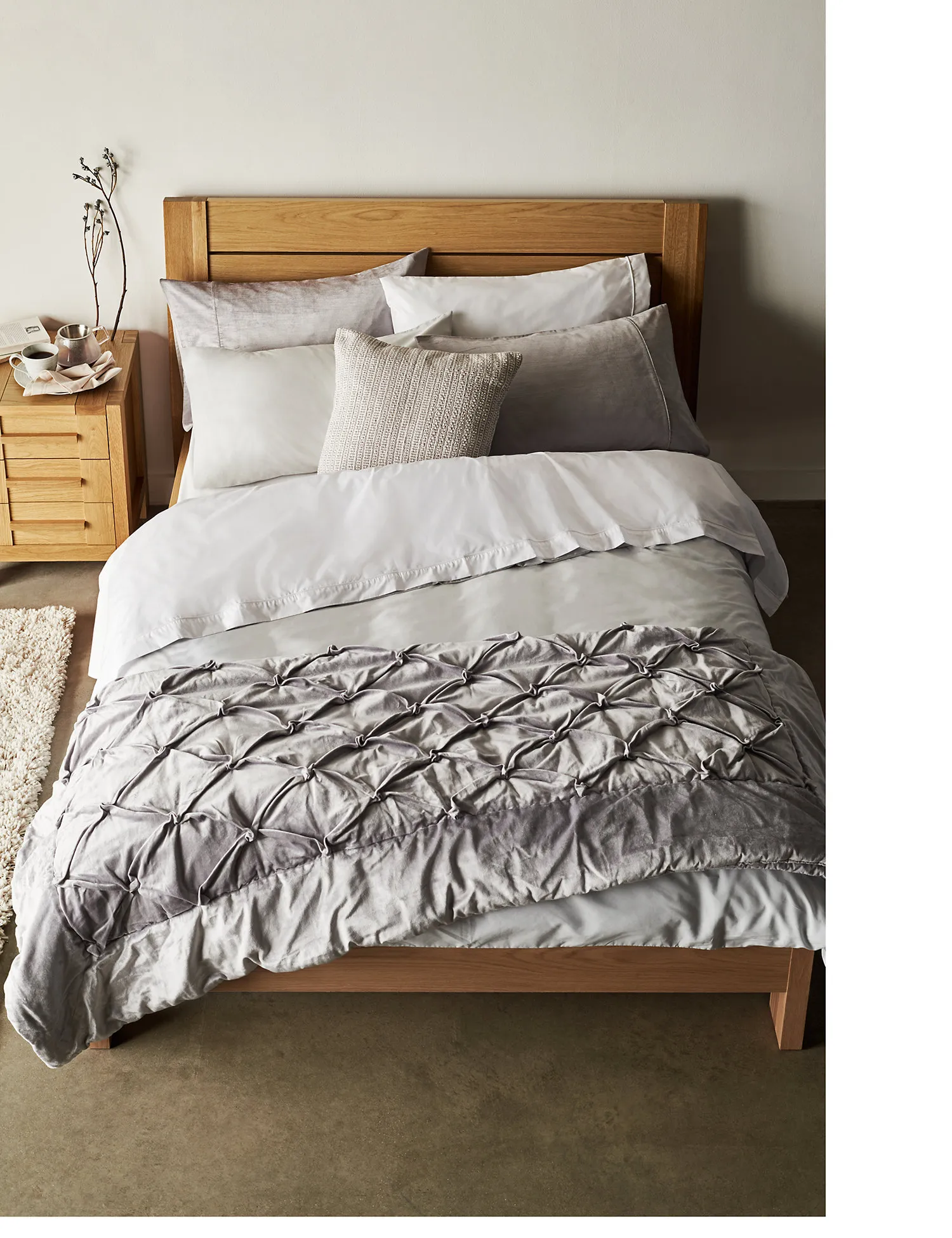 M&S Egyptian Cotton 400 Thread Count Percale Flat Sheet