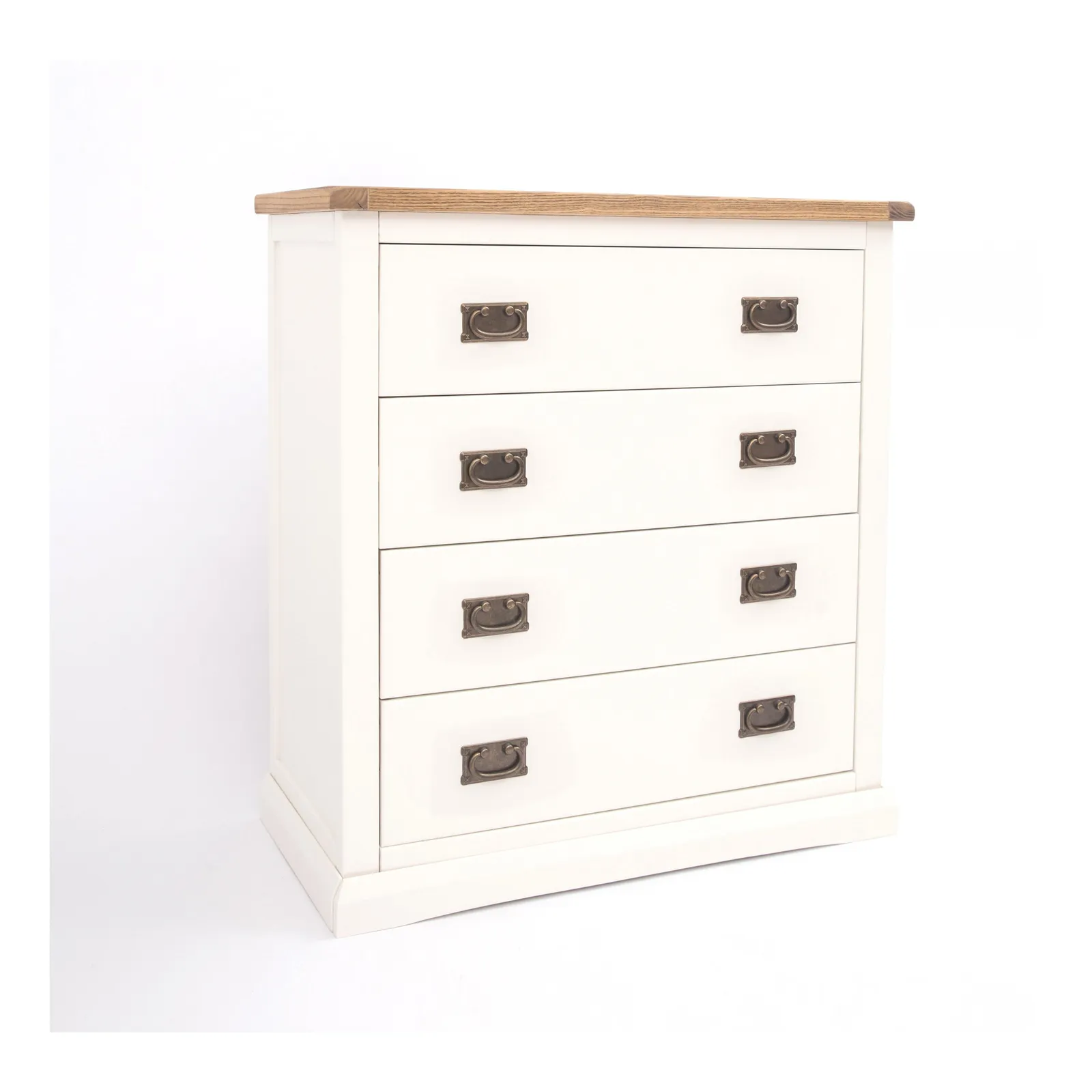 Cabinet Bits Cosenza 4 Drawer Chest of Drawers Bras Drop Handle in Off-White 2