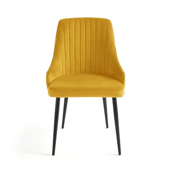 Shea Set of 2 Dining Chairs, Velvet 3