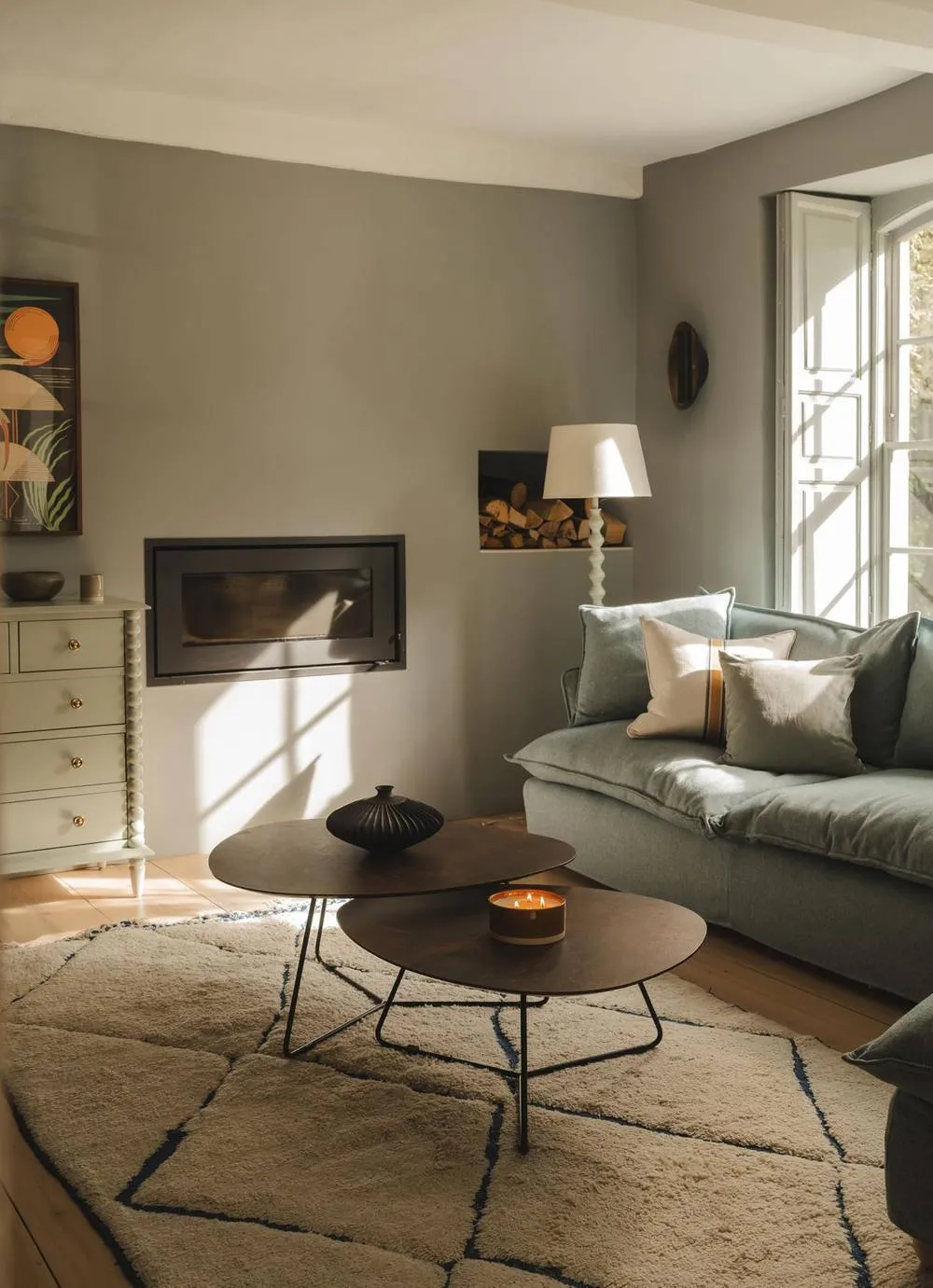 Statement Furniture Bergen Coffee Table Set in Bronze 3