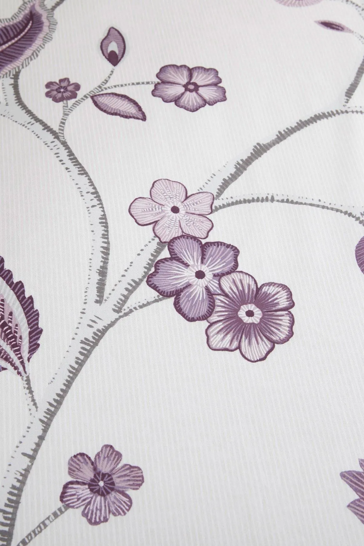 Dreams & Drapes 'Samira' Richly Illustrated Floral Print Duvet Cover Set in Plum 3