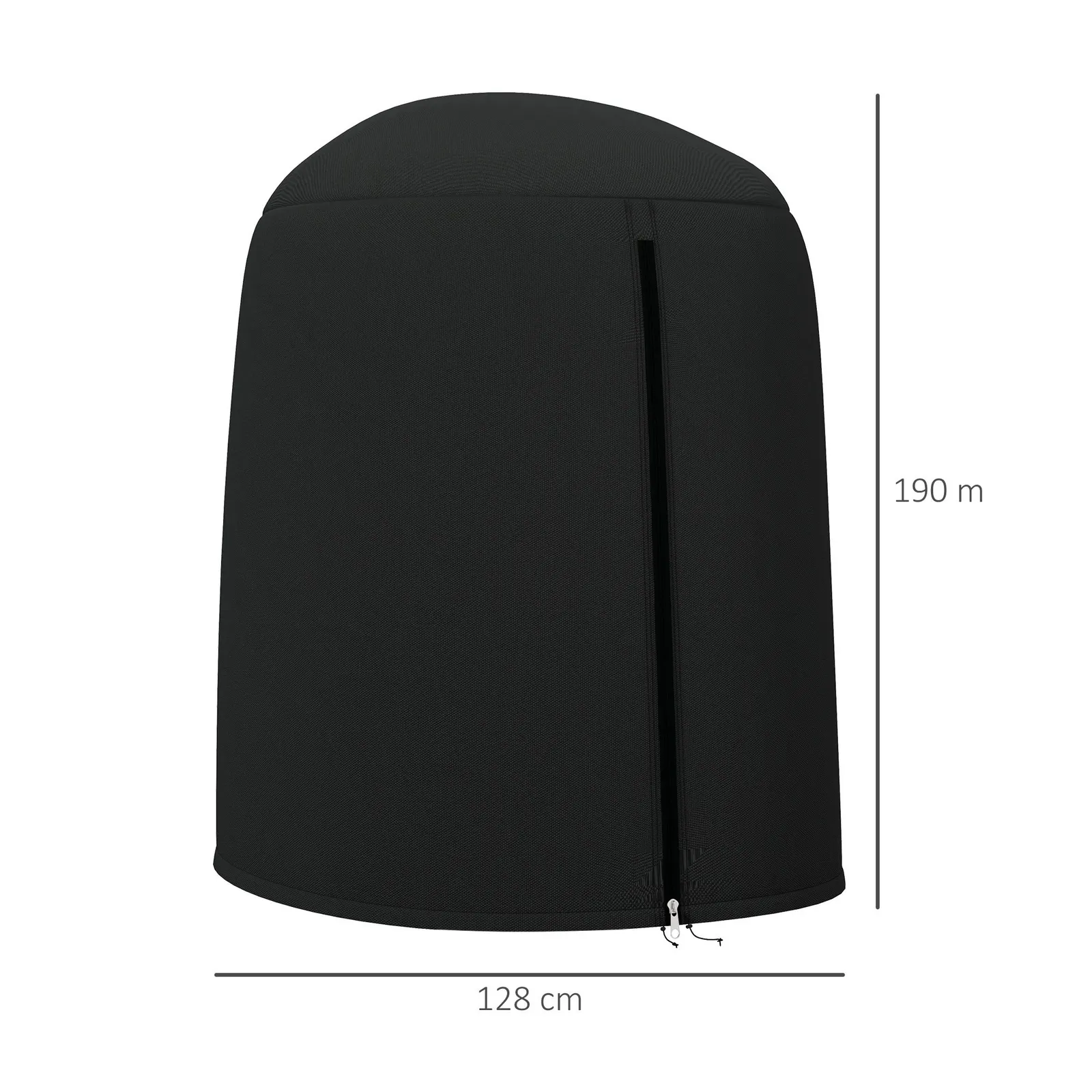 OUTSUNNY Hanging Egg Chair Cover Outdoor Swing Chair Cover Waterproof, Black 3
