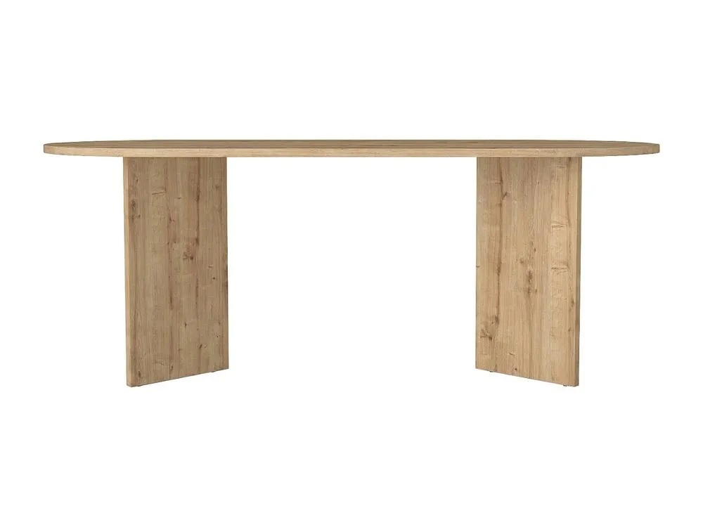 Vente-unique Dining Table for 8 - Light Natural - TOPANIA in Light Oak 4