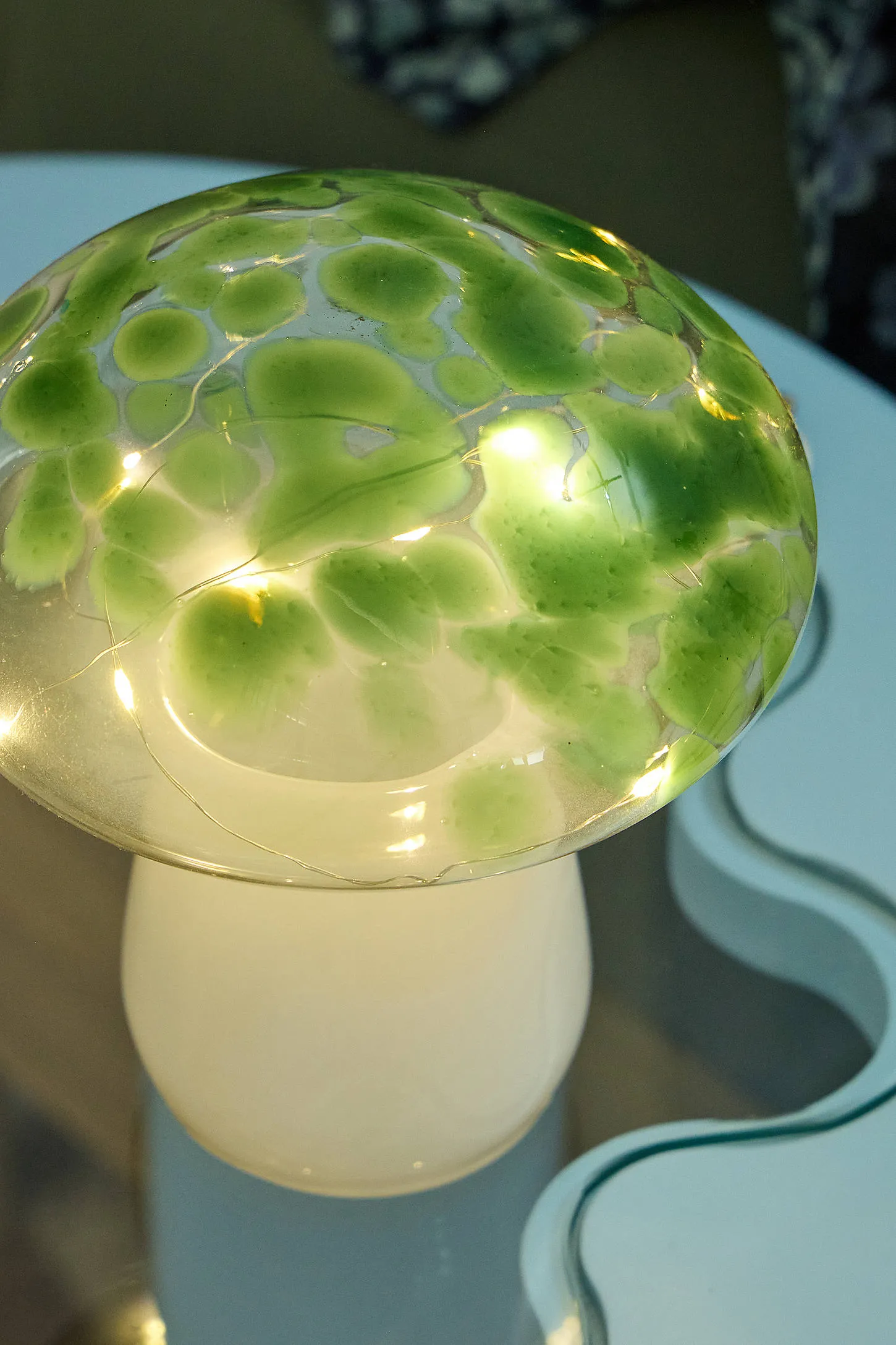 Nina Mushroom Table Lamp - Green 3