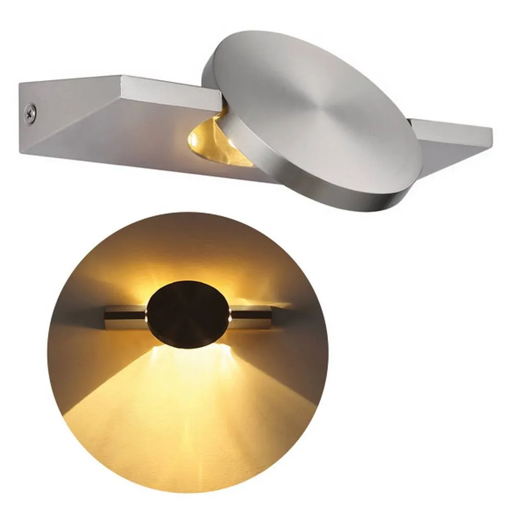 Netlighting Jasper 20cm Wall Lamp Matt Nickel LED 3000K in Grey 6