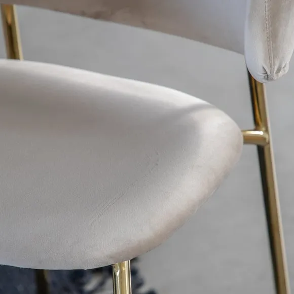 Set of 2 Wiscon Velvet Dining Chairs 3