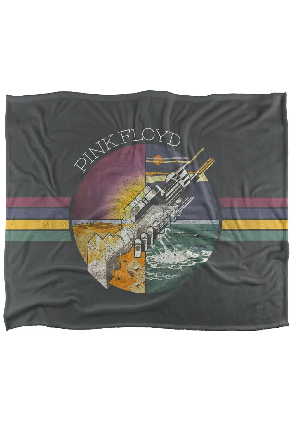 Pink Floyd Welcome To The Machine Silky Touch Super Soft Throw Blanket 152 X 127 cm in White
