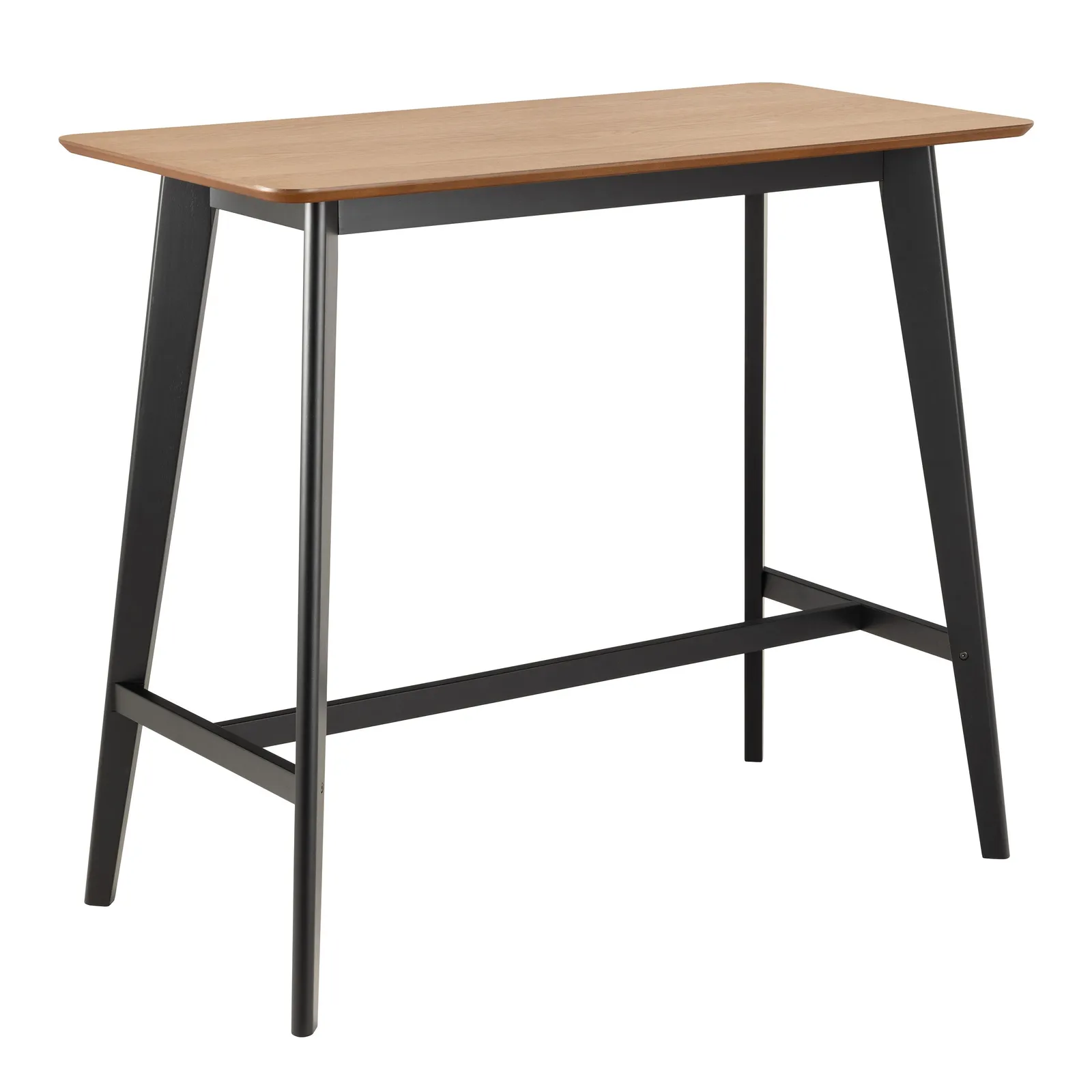 Furniture To Go Roxby Bar Table Included 2 Roxby Bar Stool, Black & Oak 2