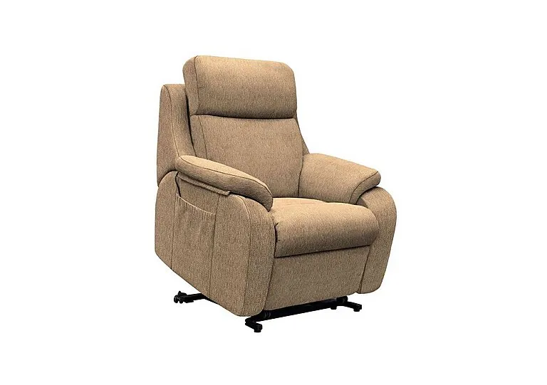 Kingsbury Large Fabric Lift and Rise Chair - Boucle Cocoa
