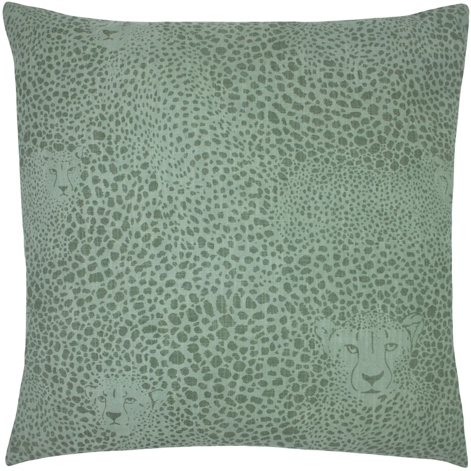 Furn Hidden Cheetah Animal Print Cushion in Light Green