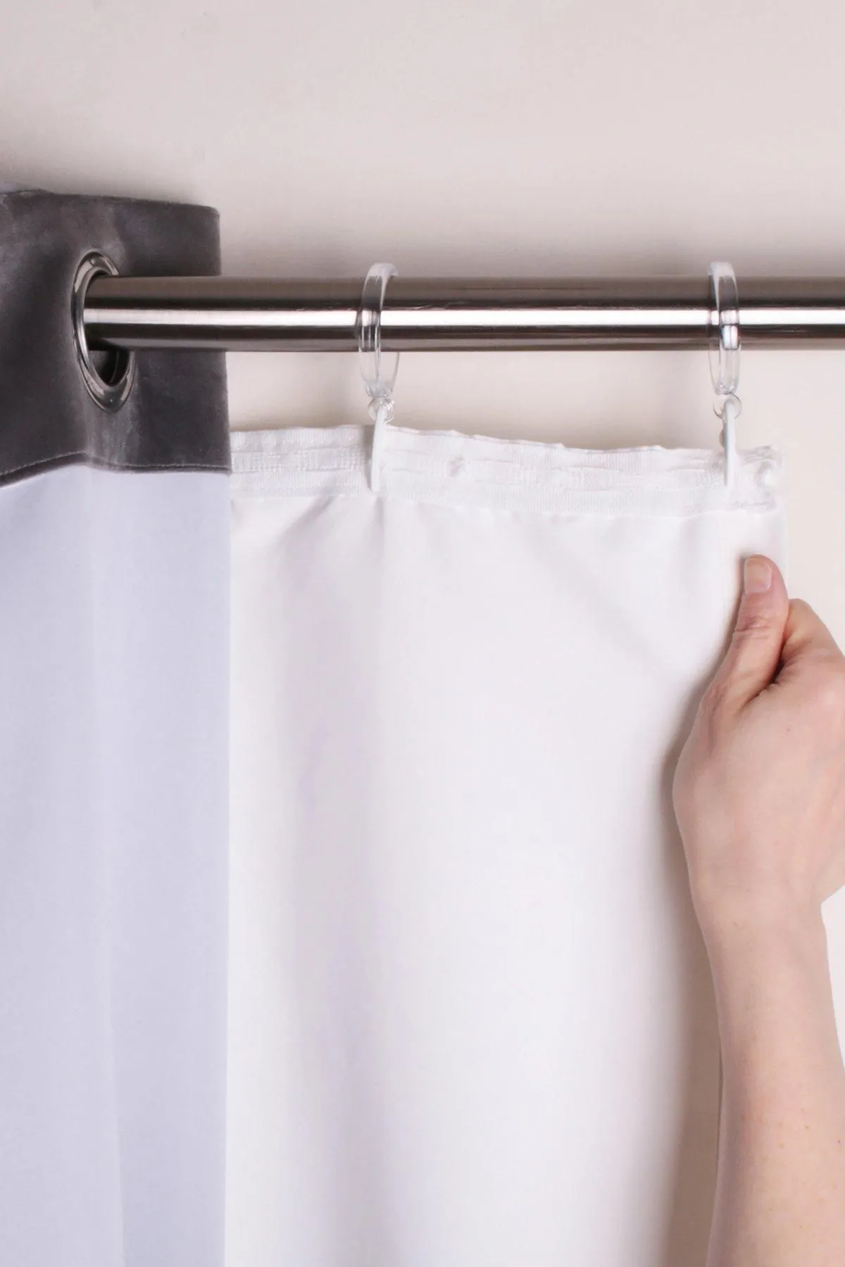 Fusion 'Eyelet Blackout Lining' Blackout Lining in White 2