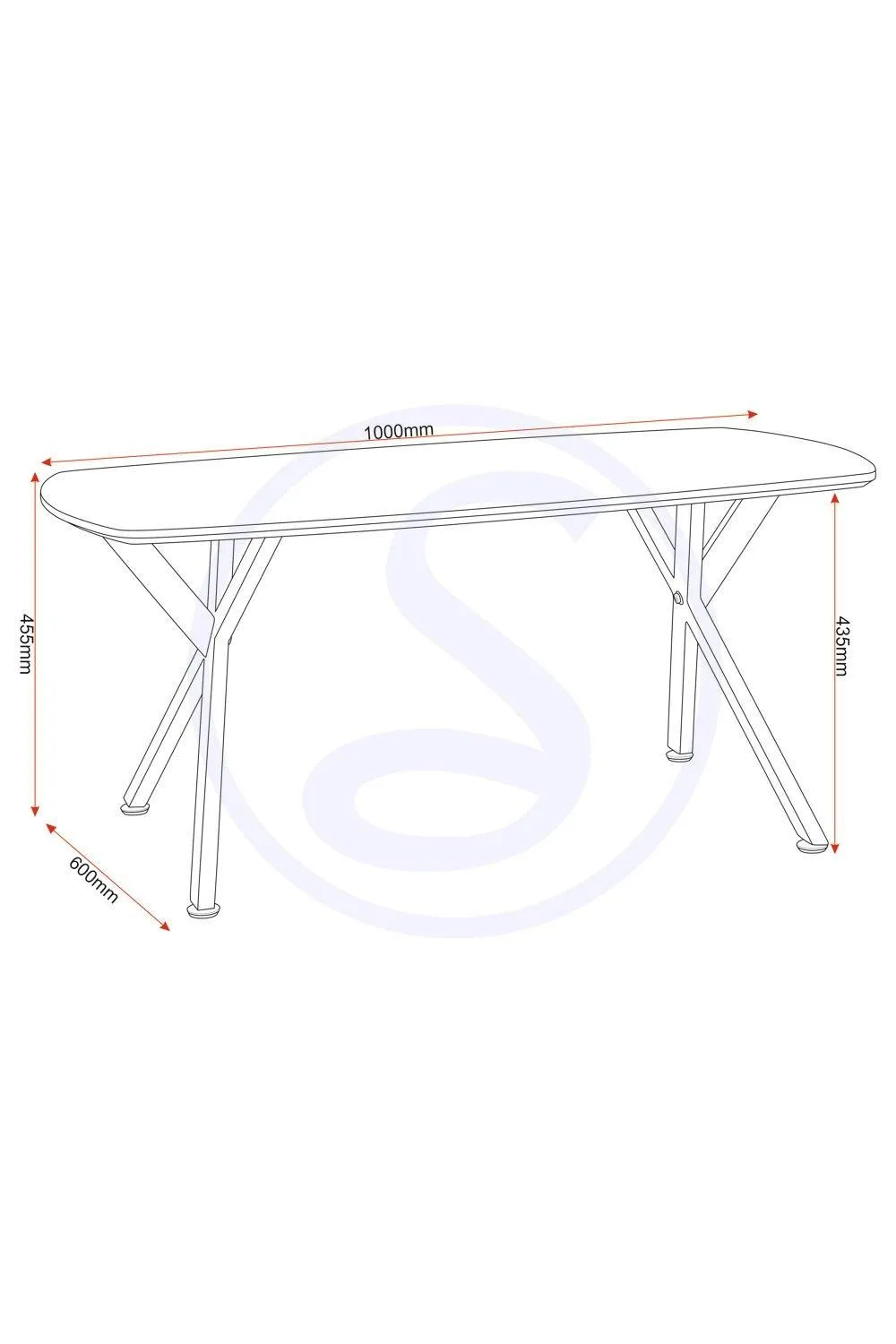 Seconique Athens Oval Coffee Table in Dark Grey 6