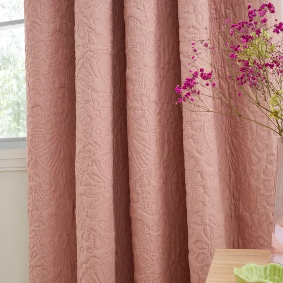 Hani Pinsonic Quilted Blackout Eyelet Curtains 4