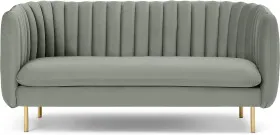 Helma 2 Seater Sofa, Sage Green Velvet
