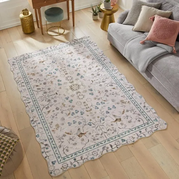 Concept Looms Liberty Antique Scalloped Washable Rug 1