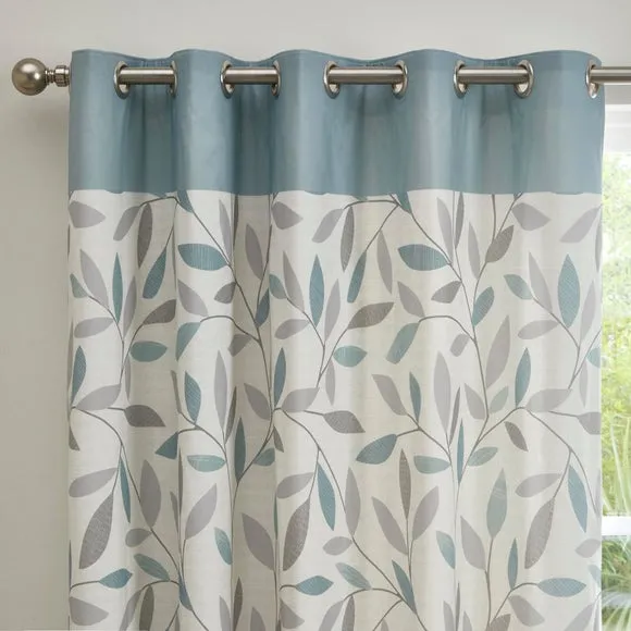 Fusion Beechwood Eyelet Curtains 1
