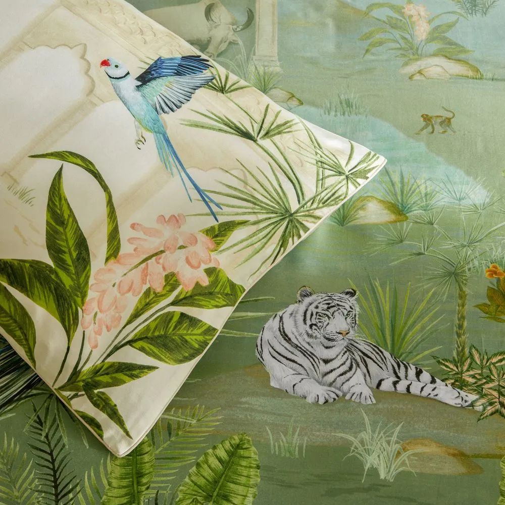 Paoletti Odisha Exotic Duvet Cover Set in Green 3