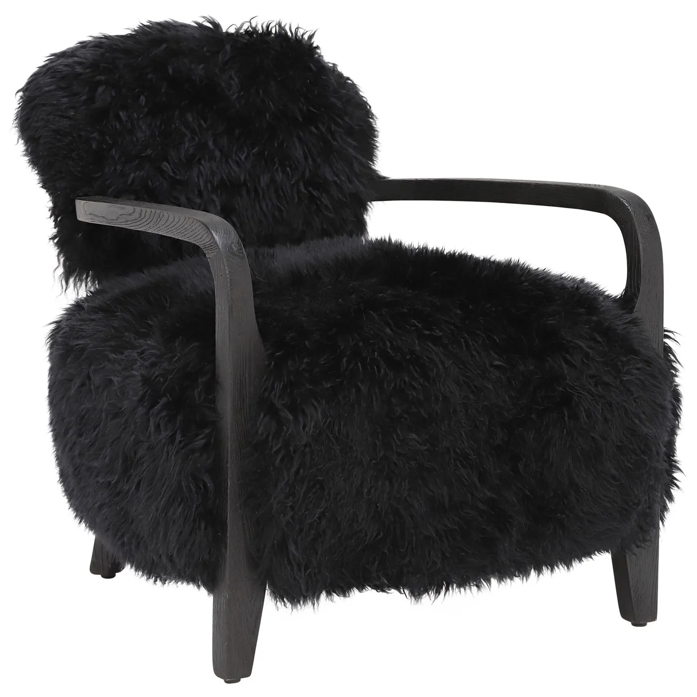 Timothy Oulton Cabana Yeti Chair, Black Yeti and Black Clay