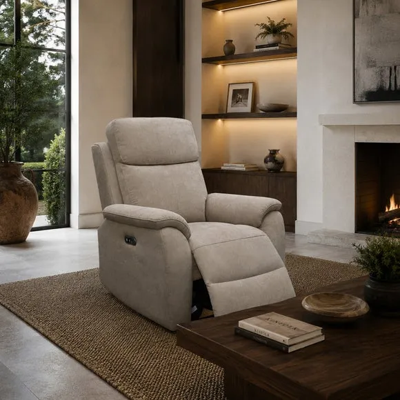 Aspire Kingsmere Chenille Power Recliner Armchair 2