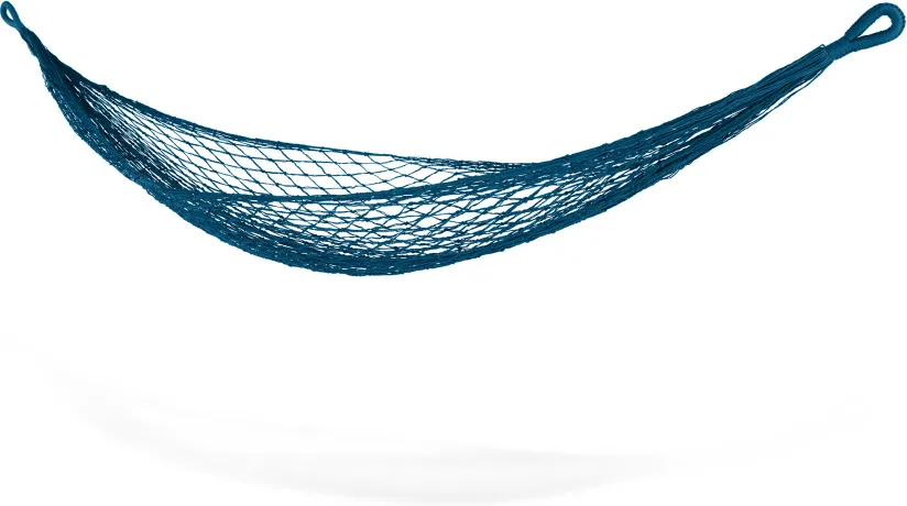 Rika Small Woven Hammock, Teal