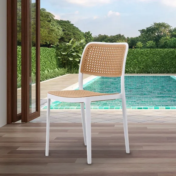 Fusion Living Plastic Cafe Dining Chair