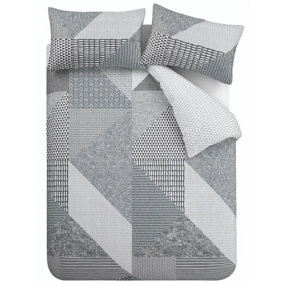 Catherine Lansfield Larsson Geo Reversible Duvet Cover and Pillowcase Set 5