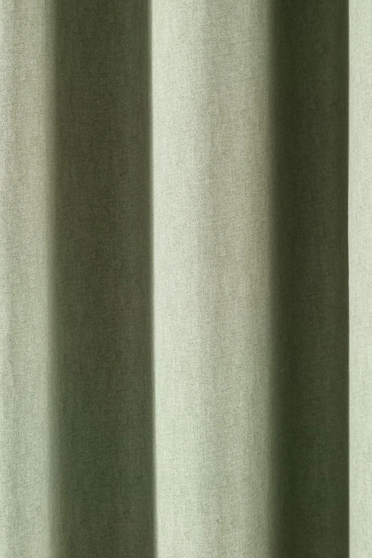 Fusion 'Sorbonne' 100% Cotton Light Filtering Plain Dyed Eyelet Curtains in Green 3
