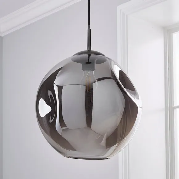 Alexis DimpIed Glass Large Pendant Light 2