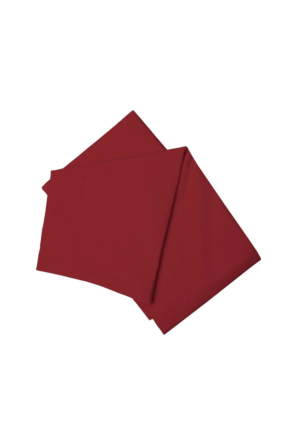 Belledorm Easy Care 200 Thread Count Cotton Polyester Percale Flat Sheet in Red 1