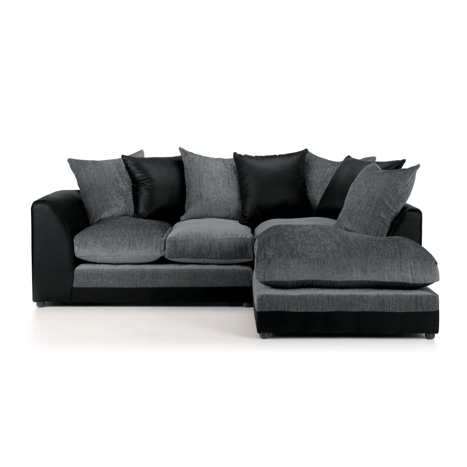 Denver Right Hand Corner Sofa Black