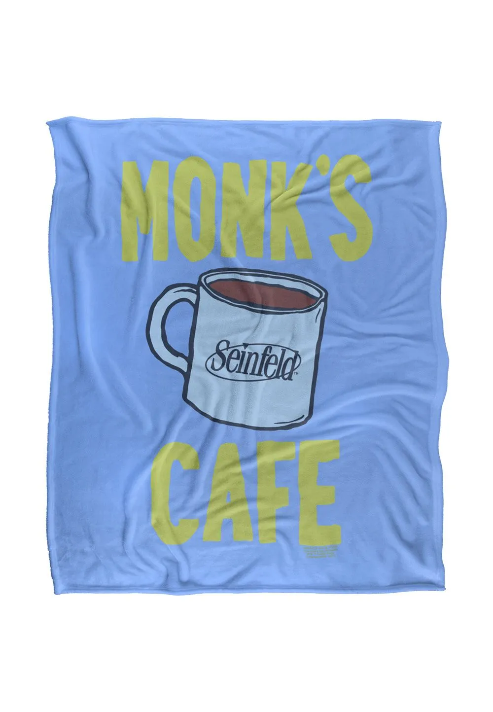 Warner Brothers Seinfeld The Best Coffee in Town Silky Touch Super Soft Throw Blanket in White