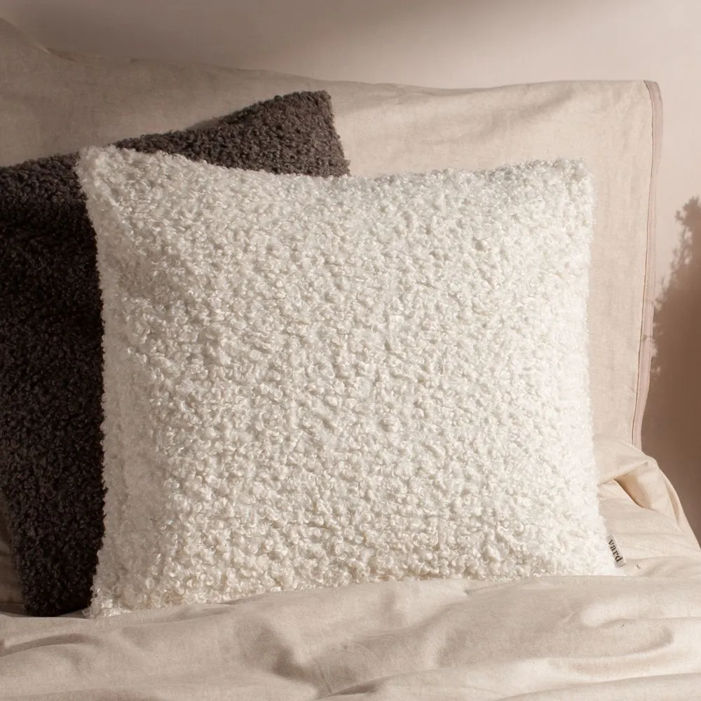 Yard Cabu Chunky Boucle Cushion in Ecru 1