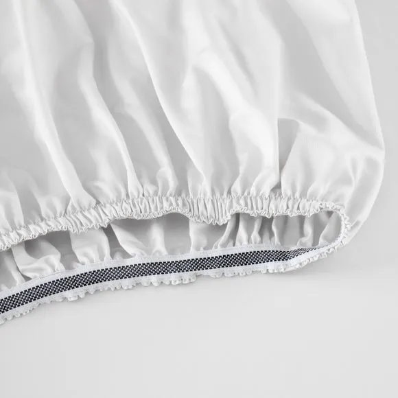 Hotel Cotton Sateen 400 Thread Count Grip Fitted Sheet 3