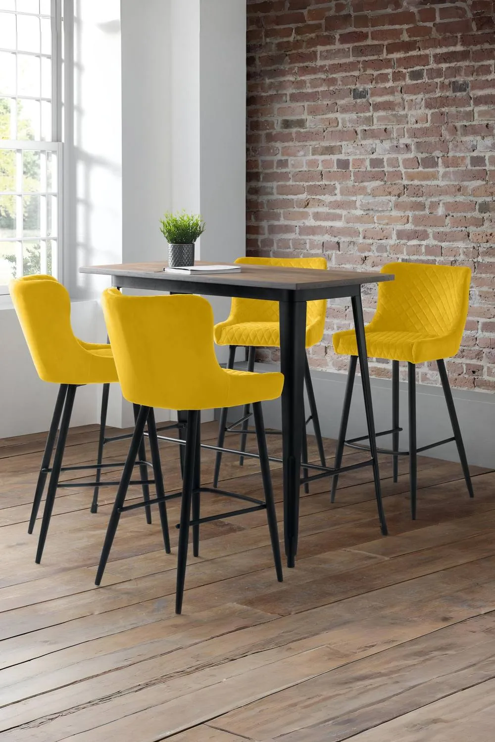 Julian Bowen Grafton Rectangular 2-4 Seater Bar Table in Brown 4