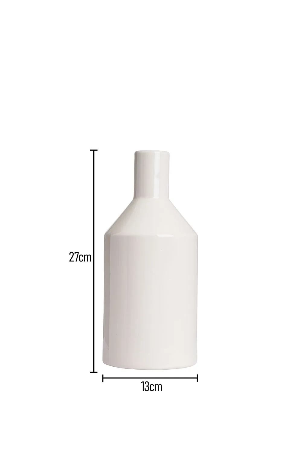 BHS Bottle Ceramic Vase in Cream 4